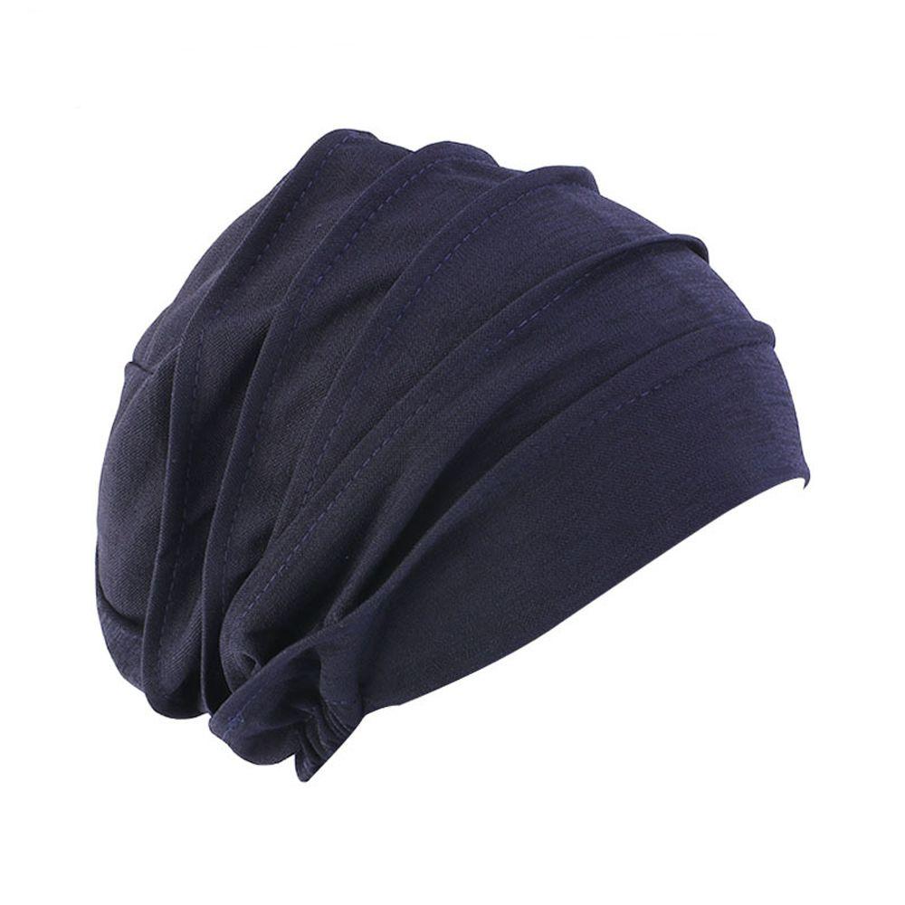 Caps Cotton Headscarf Solid Color Chemotherapy Cap Muslim Hijabs Women Head Wrap Turban Beanie Cap
