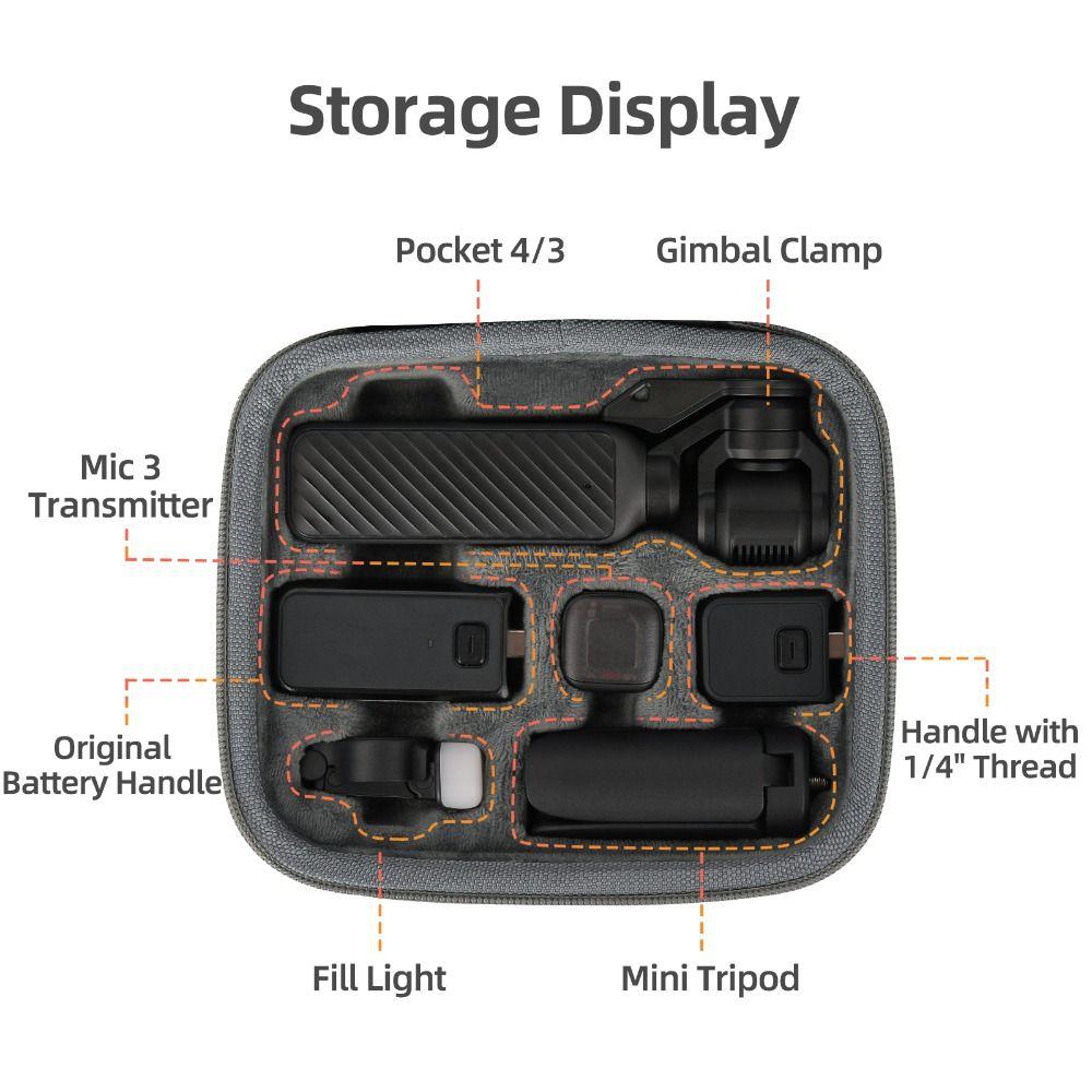 Handheld Carrying Case Portable Camera Body Handbag for DJI Osmo Pocket 4 3 Camera Accessories