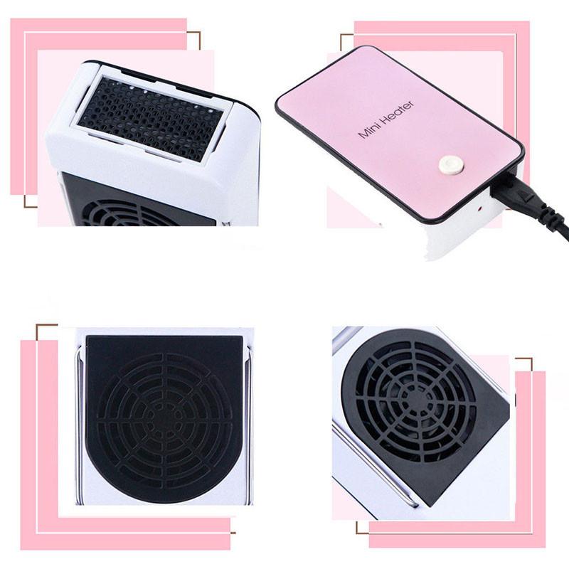 Compact And Elegant Usb Desktop Air Fan Warmer Ideal For Cold Winter Days