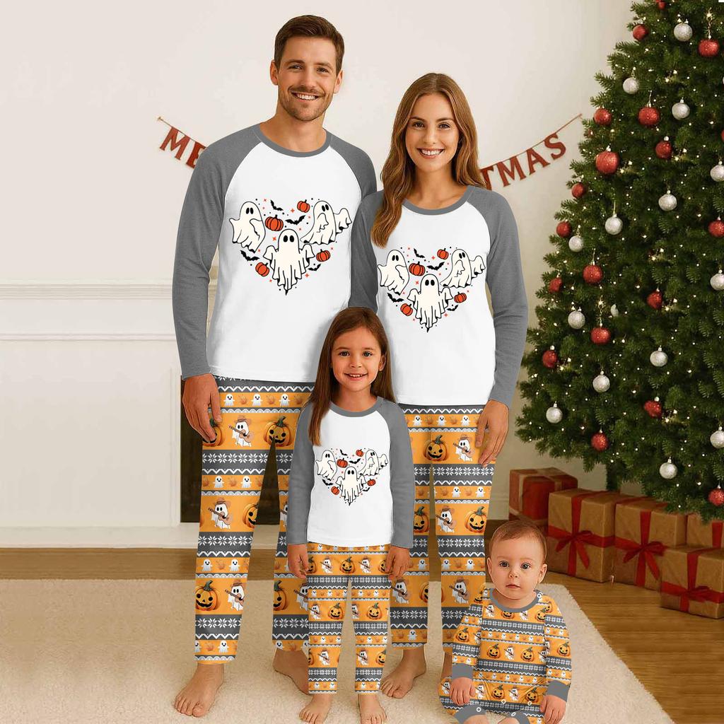 Family Matching Sets Pajamas, Loungewear Outfits,Family Matching Long Sleeve Tops+Pants Set
