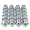 Toyota Genuine Type Aluminum Wheel 37mm Chrome Quadruple 20 Nuts Per Vehicle 5-Lug Nuts, Short, Plated, Layer,