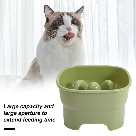 Миска для домашних животных, противоудушающая миска для кошачьей еды, стабильное основание, большая емкость, медленная собака