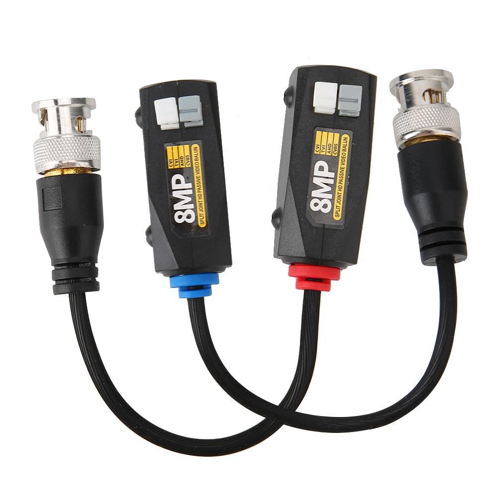1 пара 8MP High Definition Spliced Passive Video Balun Push Terminal Twisted Pair Transmitter
