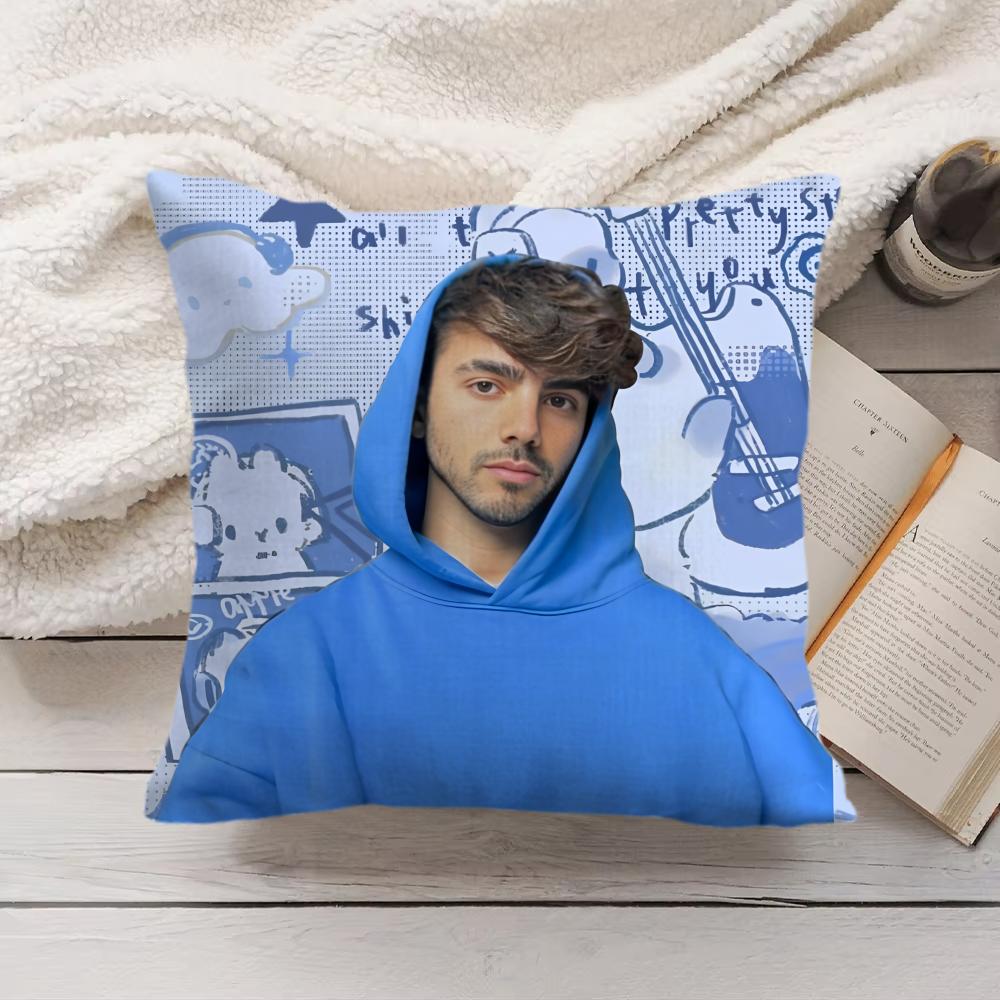 Celebrity Fede VVigevani Cushion Cover Silky Short Plush Invisible Zipper Dustproof Sofa Pillow Case for Home Decor