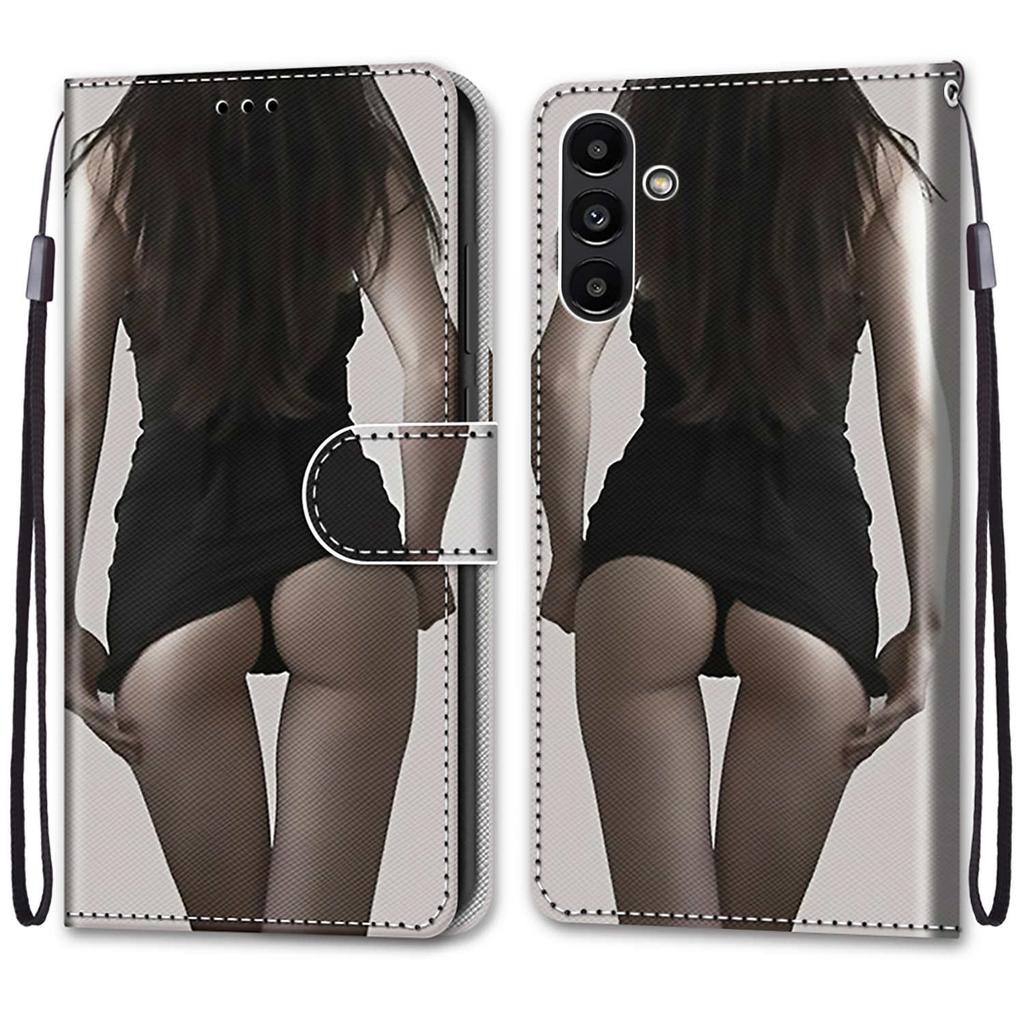 Luxury Painted Leather Case Wallet Book Style Protective Cover for Samsung Galaxy A26 A36 A16 A55 A56 A35 A24 A25 A15 A05 A05s/Samsung A15 A14 A04S