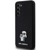 Karl Lagerfeld Силиконовый чехол Karl&Choupette Metal Pin для Samsung Galaxy S24+ - черный