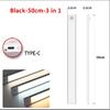 10-60CM LED Motion Sensor Night Light Rechargeable Under Cabinet Lights Wireless Lamp Wardrobe Kitchen Cabinet Bedroom Lighting