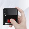 Роскошный чехол для Samsung Galaxy Z Flip 4 3 5G, черные жесткие чехлы для телефонов из ПК, модная задняя крышка ZFlip Funda I Love Football Shell Capa