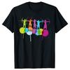 Funny Color Splash Sport Archery Classic Bow Archer Shooting T Shirts Men Humor Tee Shirt Short Sleeve Unisex Loose Clothing