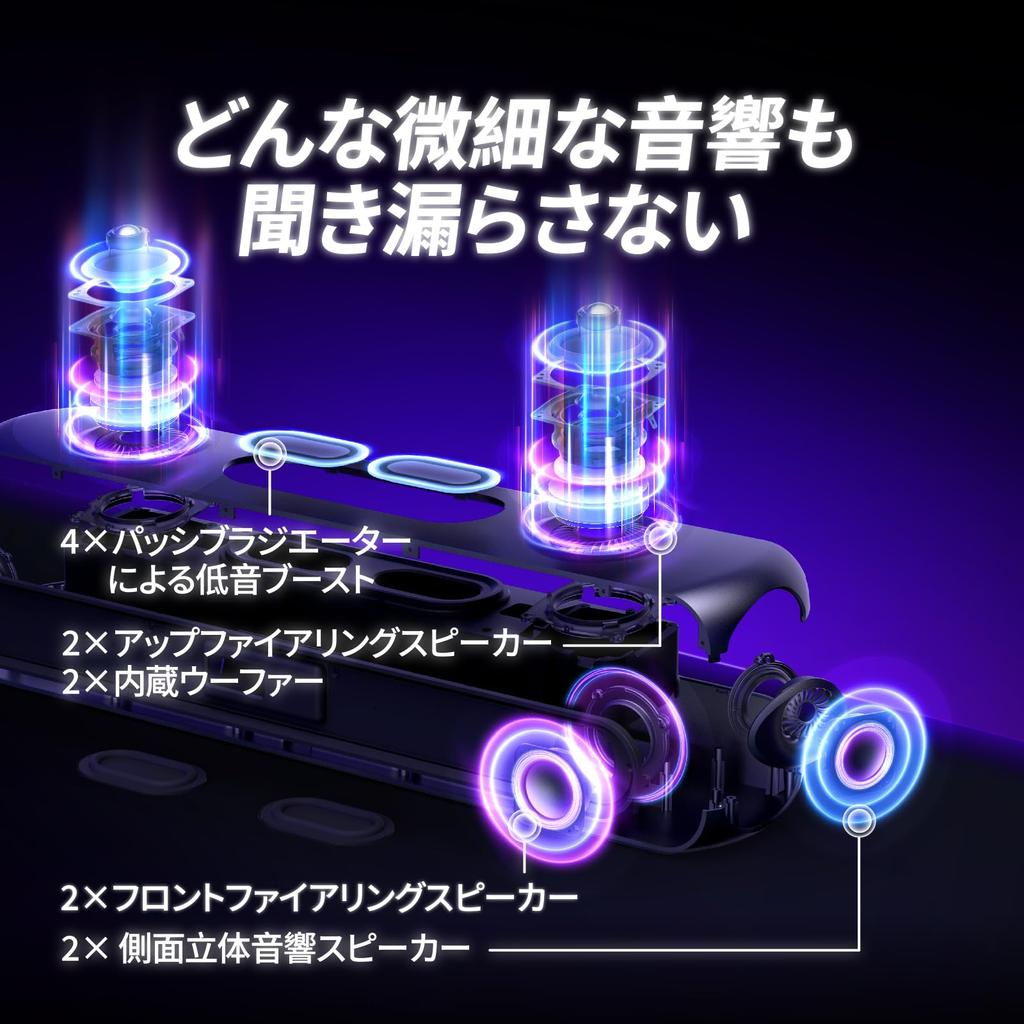 OXS Thunder Pro Gaming Dolby Bluetooth 3 Pro Gamer Sleek for PC and Gaming Consoles Soundbar, 5.1.2 Atmos, Multi-device Connectivity, Built-in