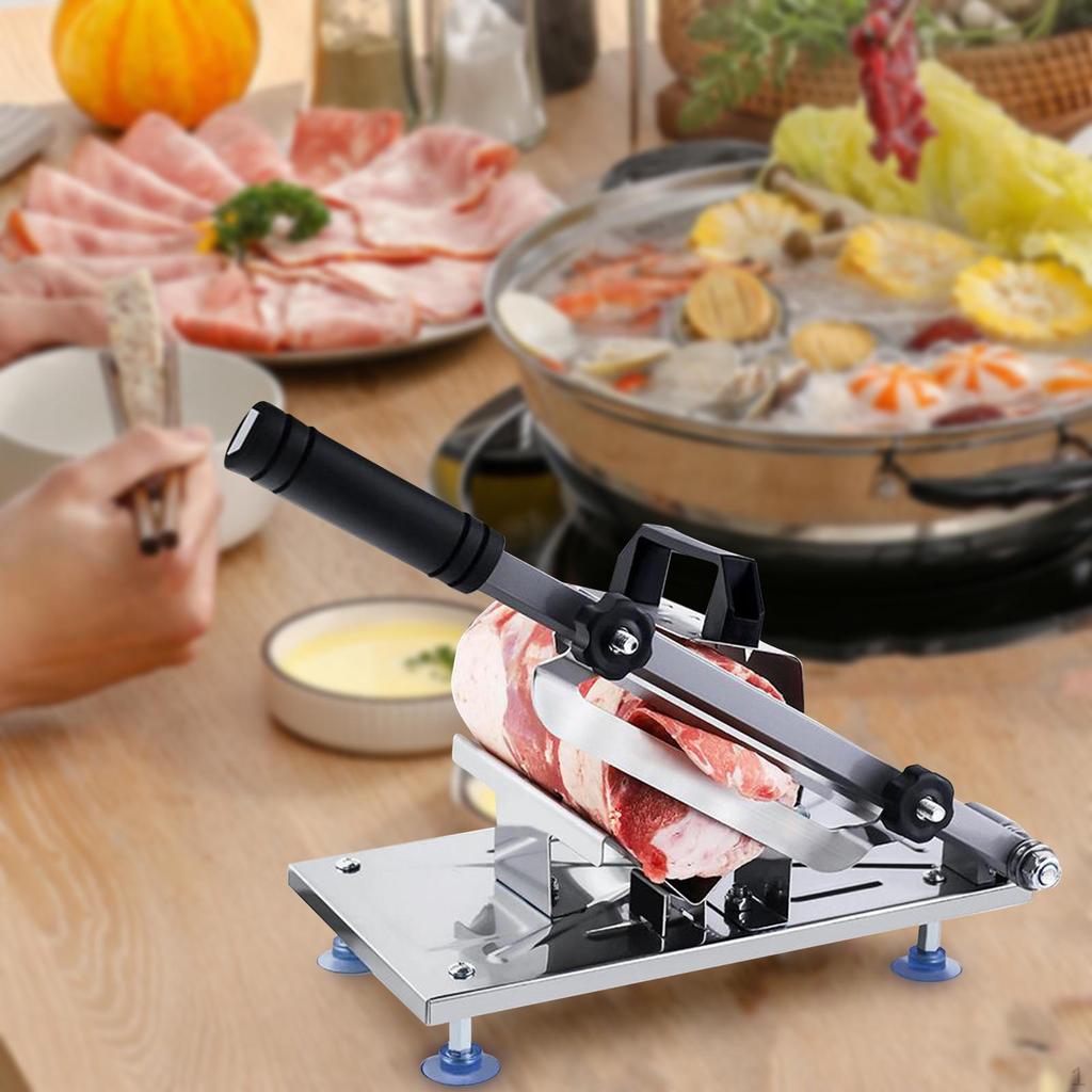 Машина для резки замороженного мяса, говядины, баранины, баранины, нарезки рулетов для горшка