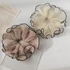 1Pcs New Korean Retro Folded Chiffon Oversize Scrunchies Women Sweet Temperament Fashion Exaggerated Hair Band Hair Accessorie