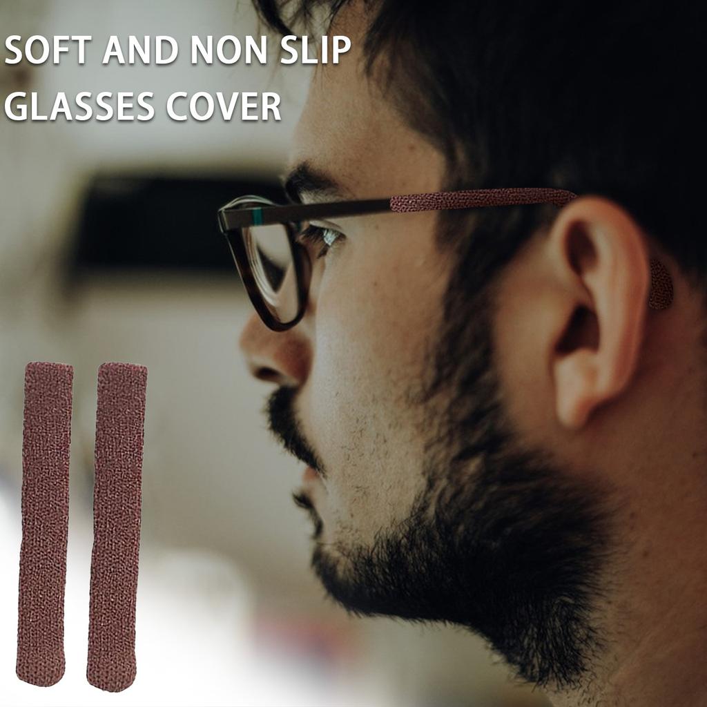 Амбушюры для очков, мягкий трикотажный хлопок, чехлы для ножек очков, накладки на дужки очков, нескользящие