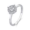 Tancise Classic стерлингового серебра 925 пробы кольцо с цирконом женские ювелирные изделия свадебное обещание вечерние подарок