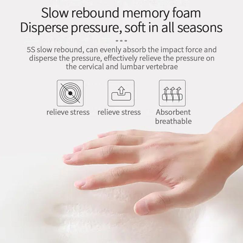 Подушка для сиденья автомобиля Подголовник для вождения Поддержка поясницы Пена с эффектом памяти Подушка для шеи Подушка для талии Высота сиденья автомобиля