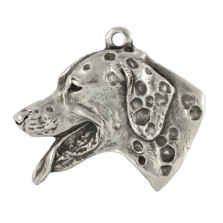 Dalmatian, Carriage Dog, Spotted Coach Dog - Silver-plated Dog Pendant, Handbag Decoration, Backpack Pendant by Art-Dog Brand