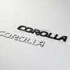 3D глянцевые черные серебристые буквы Для Corolla Багажник Шильдик Значок Наклейки автомобильные аксессуары наклейка на модифицированный автомобиль
