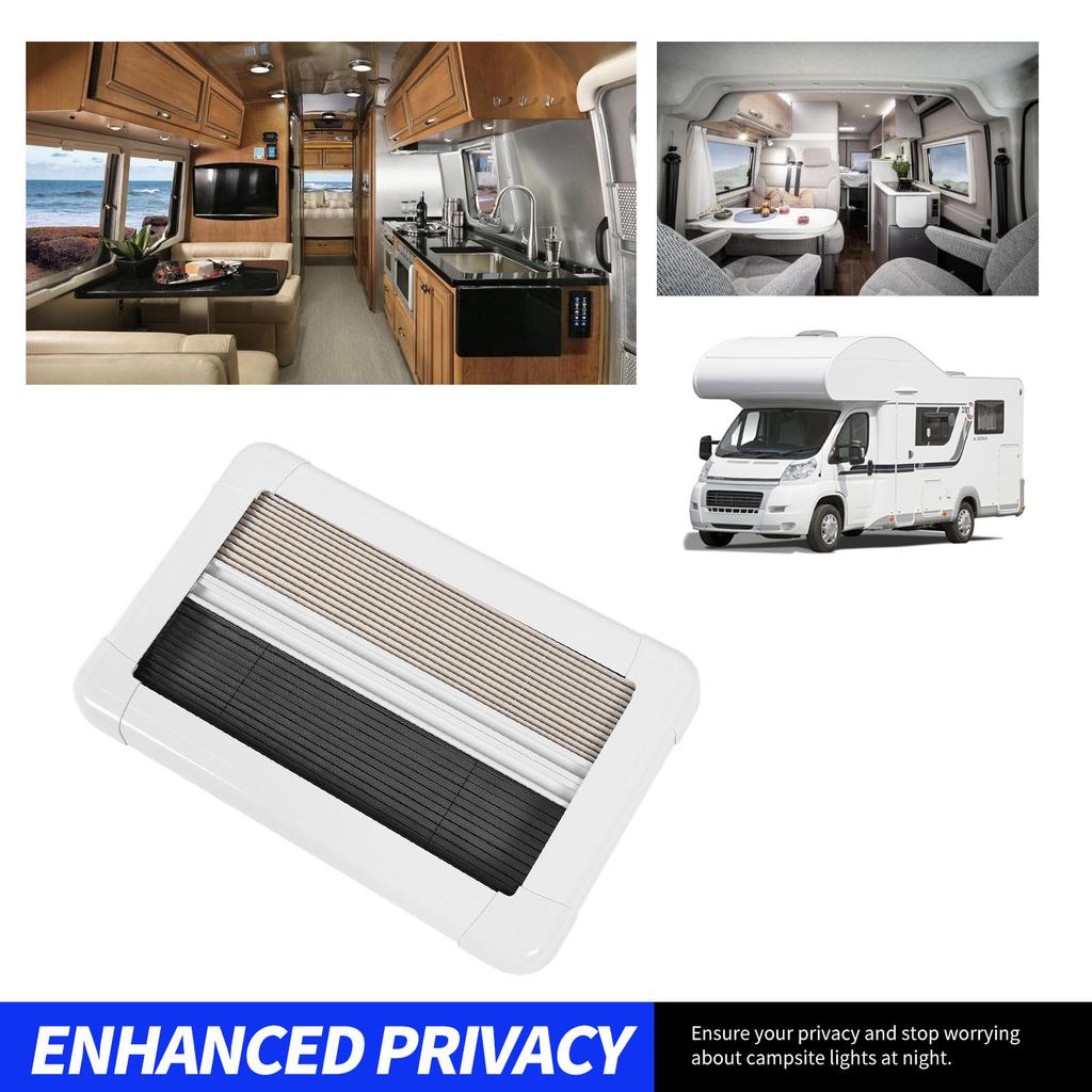 RV Pleated Window Heat Insulated Flexible Push Pull RV Interior Window Blinds UV Resistance Noiseless Ventilated for