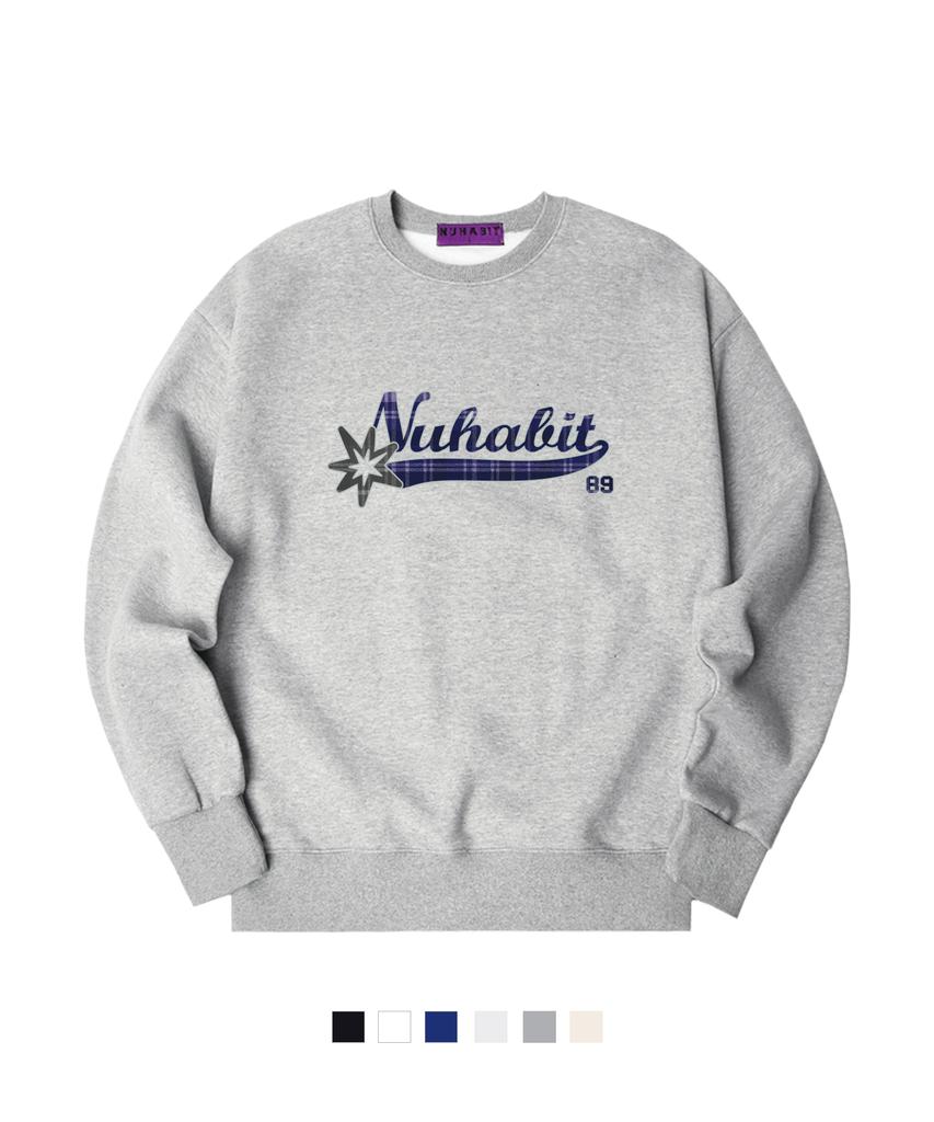 NUHABIT N/H Star89 Oversized Fleece-Lined Sweatshirt (Gom4-5Nh1361)