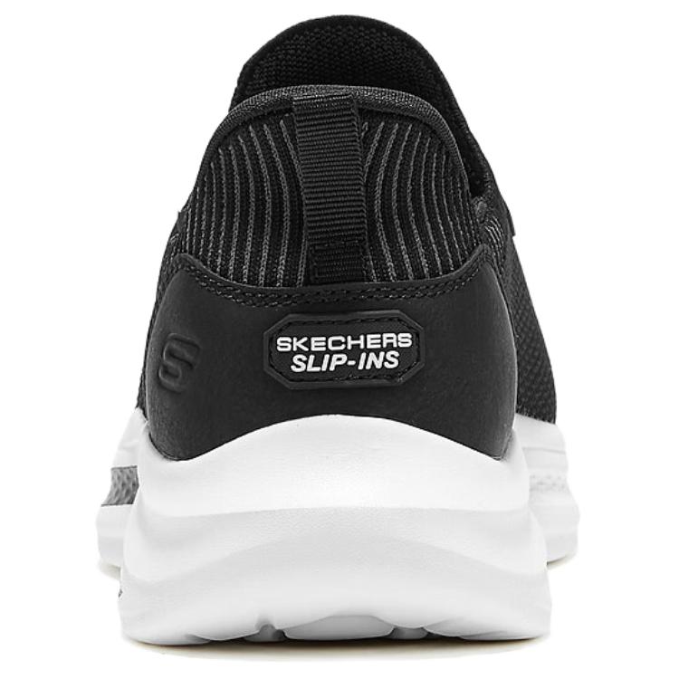 Skechers Кеды-слипоны Street Wear Удобные сетчатые кроссовки для ходьбы Повседневная обувь для образа жизни Мужские кроссовки Черный 211086-BKW