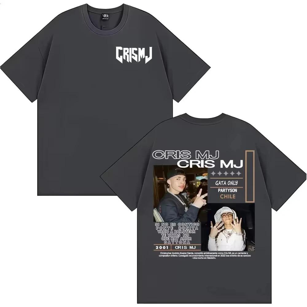 2026 Graphic Tshirts Rapper CRIS MJ Album Tour Unisex Women Vintage 90s Hip Hop Street Tshirt Casual Male  T Shirt