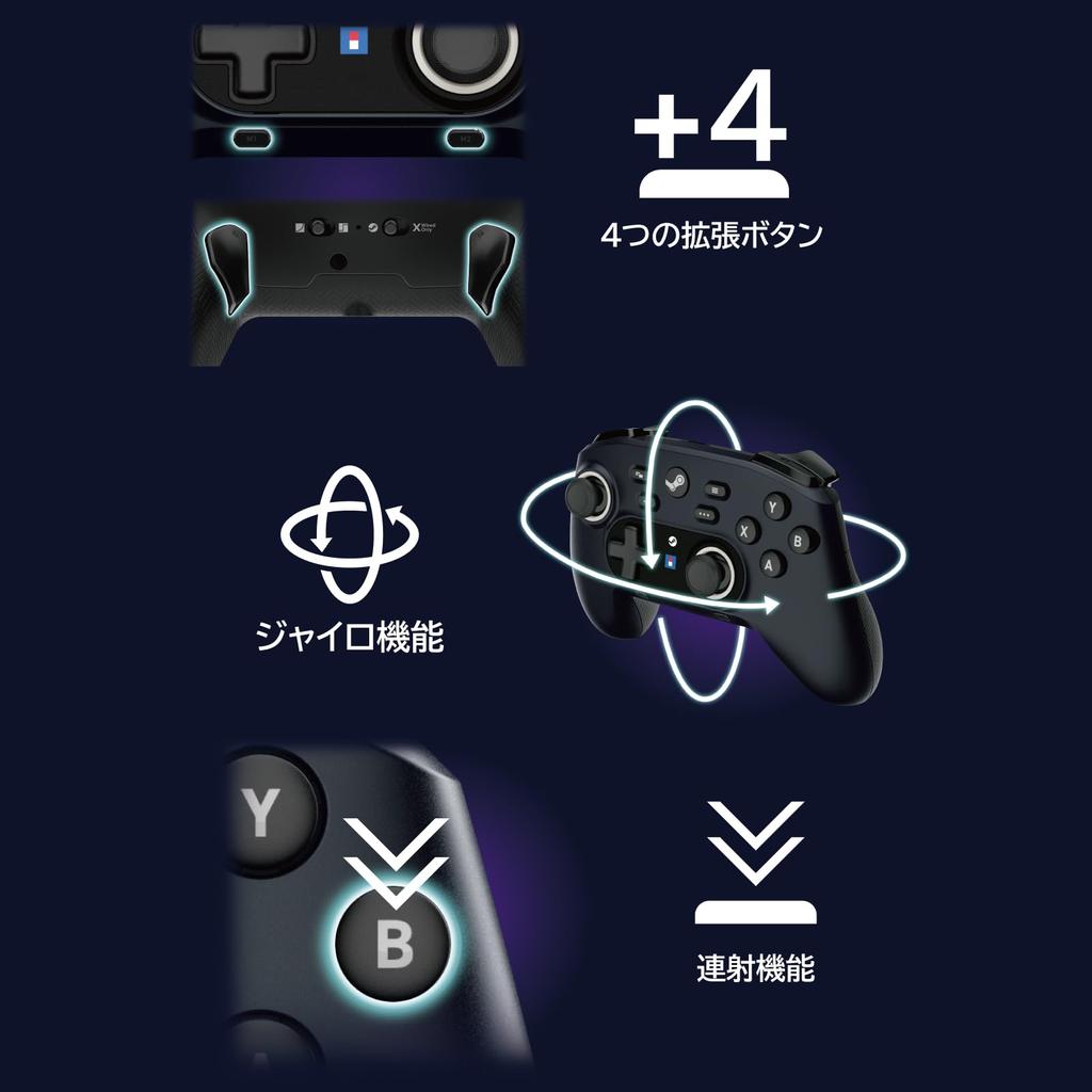 Беспроводной Horipad для Steam (Блестящий Белый)