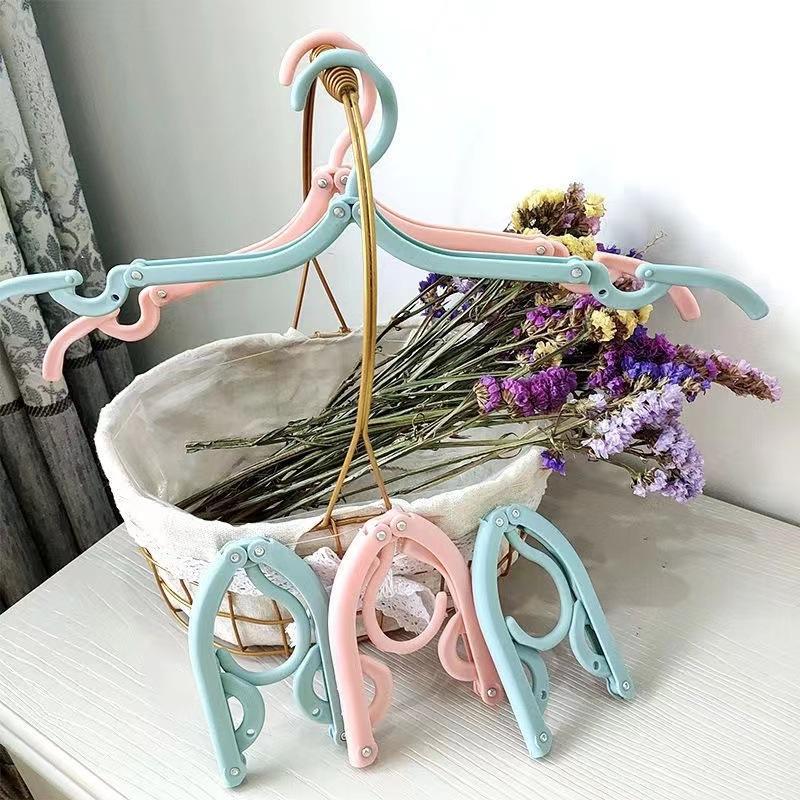 Складная вешалка для одежды, компактная складная вешалка для путешествий, креативная вешалка для одежды, детская вешалка