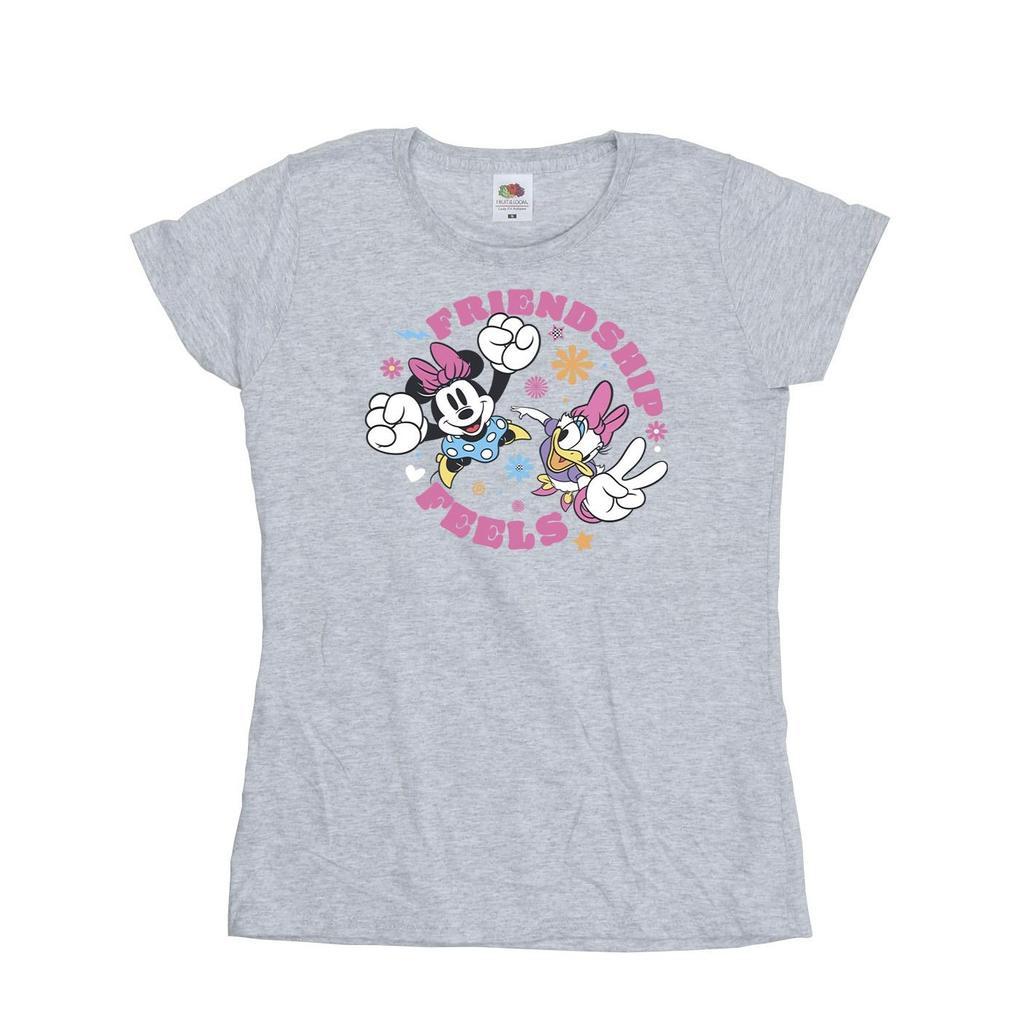Disney Womens/Ladies Minnie Mouse Daisy Friendship Cotton T-Shirt