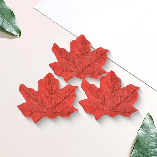 200 шт. искусственных кленовых листьев, реалистичные поддельные шелковые красочные осенние кленовые листья, украшение
