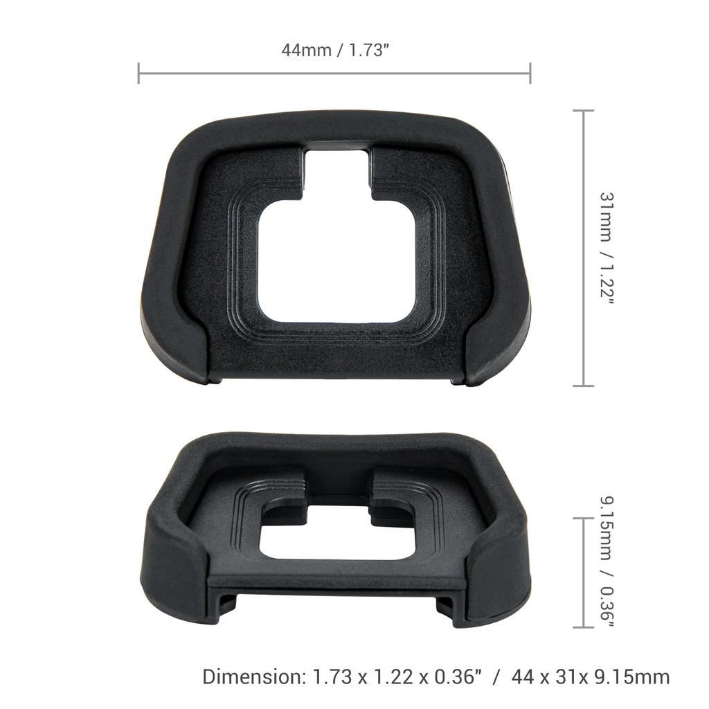 Pack of 2 JJC Eyecups for Nikon and Compatible with Nikon DK-29 Z5II, Z6III, Z6II, Z7II, Z5, Z6, Z7. DK-29 Eyepieces.