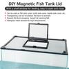 Replacement Magnetic Fish Tanks Guard Net Prevents Jumping Includes Sturdy Mounting Holders