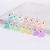 Cute Luminous Bunnies New Miniature Figurines Crafts Mini Rabbit Ornaments