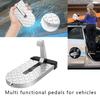 Auto Foldable Car Roof Rack Door Step Multifunction Universal Latch Hook Foot Pedal Aluminium Alloy Safety Accessories Kickstand