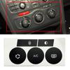 Наклейки на кнопки C4 C4 Ремонт кнопок управления кондиционером для ремонта салона автомобиля Устойчивый к растрескиванию высококачественный материал