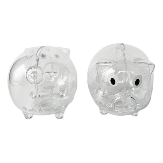 Мультяшная копилка прозрачная пластиковая копилка большая емкость монета денежный контейнер для детей и взрослых накопительный кейс банка для хранения украшение