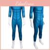 Stylish Blue Amazing Four Heroes Costume Jumpsuit Cosplay Outfit For All Genders