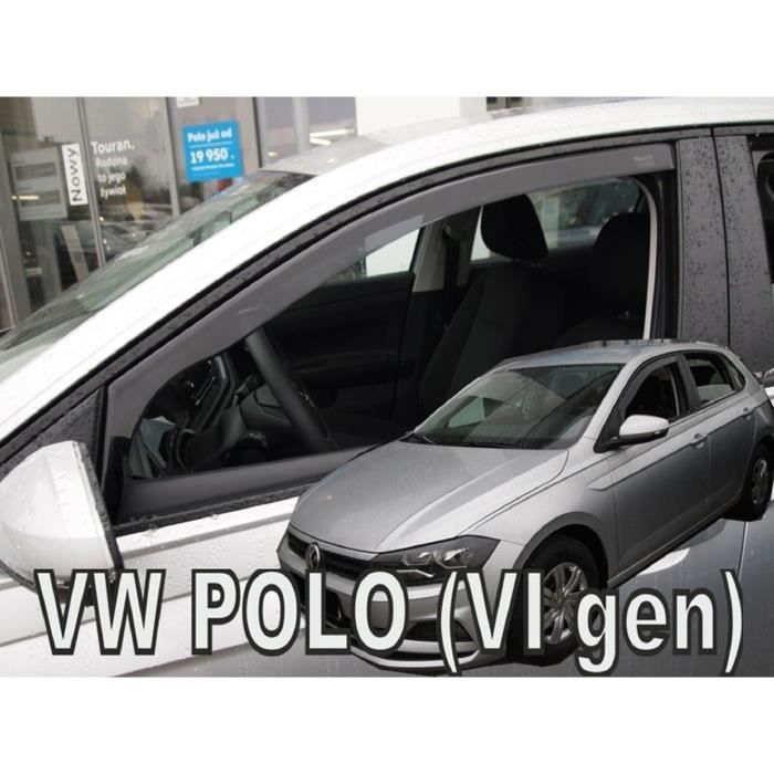 Déflecteurs d'air - J&J AUTOMOTIVE - Volkswagen Polo - Fumé - Acrylique renforcé - Installation facile