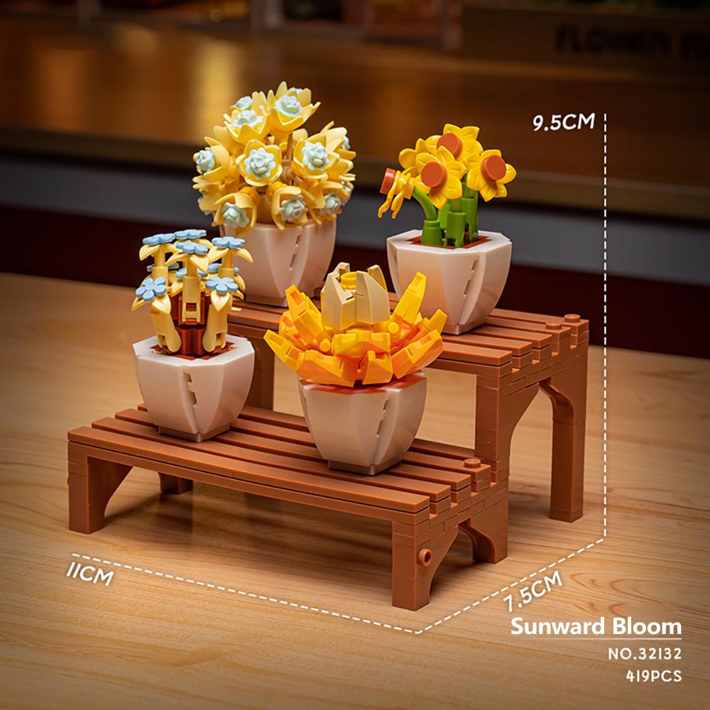 Сделай сам горшечный суккулент, букет цветов, конструктор, креативное зеленое украшение, подставка, идеальный детский праздничный подарок