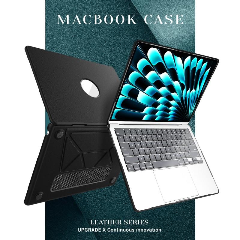 Premium PU Leather Laptop Sleeve With Foldable Stand MacBook Pro 13 14 15 16 Inch Air 13.6 15.3 M1 M2 M3 M4 M5