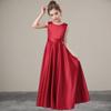 Girls Summer Temperament Simple Gown Dresses Middle and Large Children Elegant and Beautiful Performance Dresses