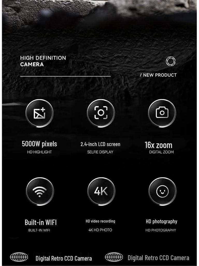 Цифровая камера HD с высоким разрешением Wi-Fi для студентов и детей