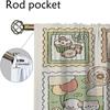 Плотные шторы для комнаты, 2 панели, животные, лес, противомоскитные шторы, жалюзи, тюль для спальни, перегородки, жалюзи, гостиной, кухни