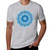 Бохо мандала в монохромном сине-белом цвете Графика для футболок дизайнерские футболки графические футболки для баскетбола мужские футболки