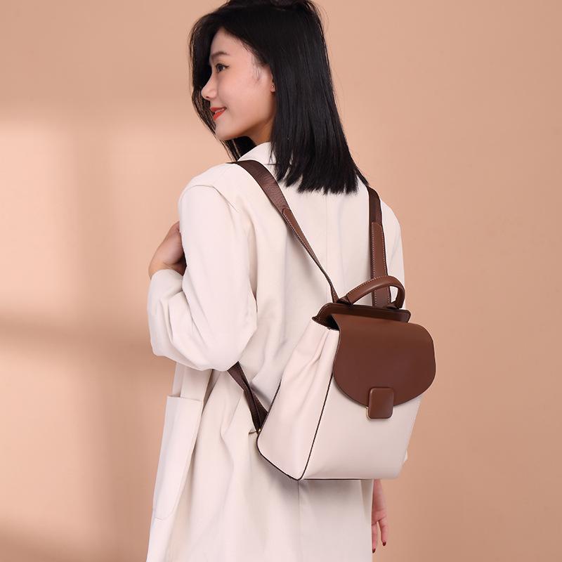 Рюкзаки с цветовыми блоками, Женские рюкзаки для поездок на работу, Дорожные студенческие школьные сумки, Легкие роскошные женские сумки для осени и зимы