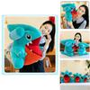 Cute Round Shark Stuffed Animal Offering Cuddly Huggable Comfort For Kids