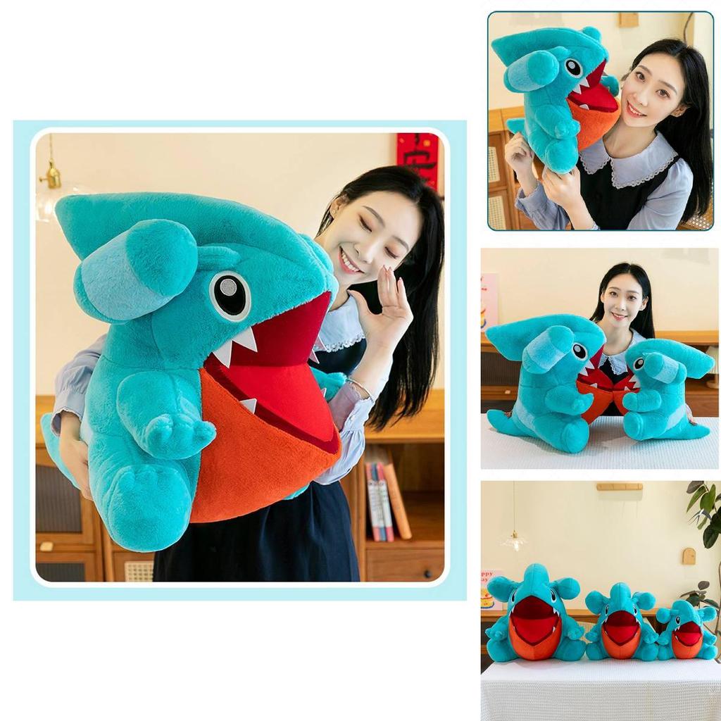 Cute Round Shark Stuffed Animal Offering Cuddly Huggable Comfort For Kids