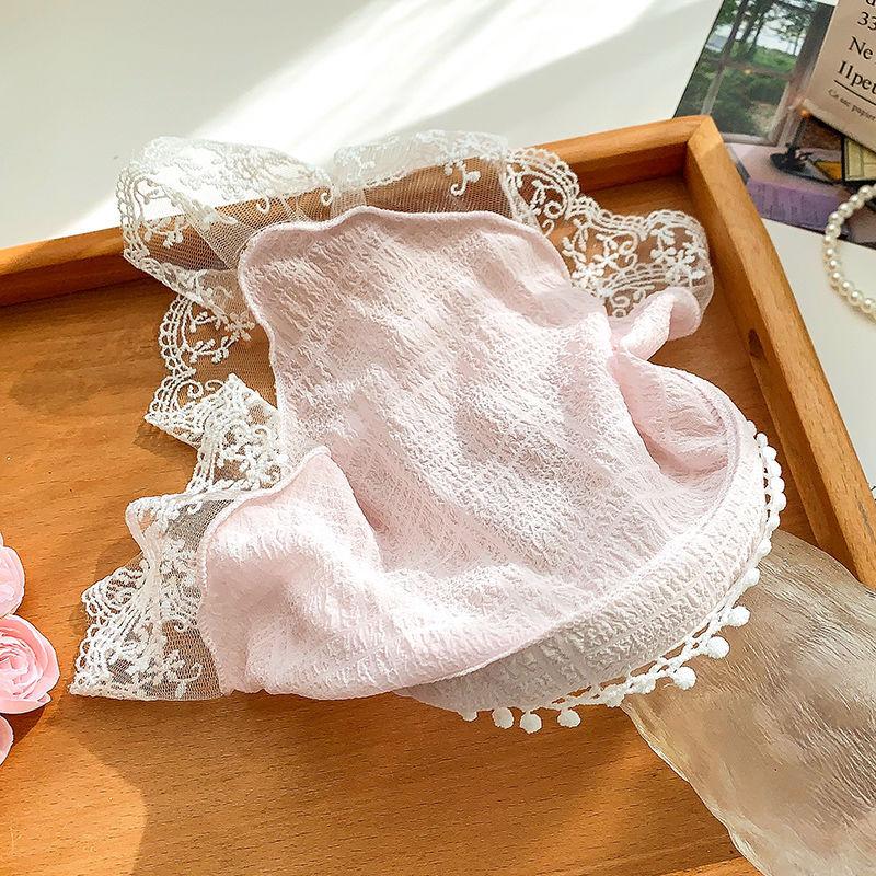 Милые красочные кружевные клетчатые повязки на голову для девочек, детские тканевые заколки для волос, треугольные банданы, аксессуары для детских головных уборов