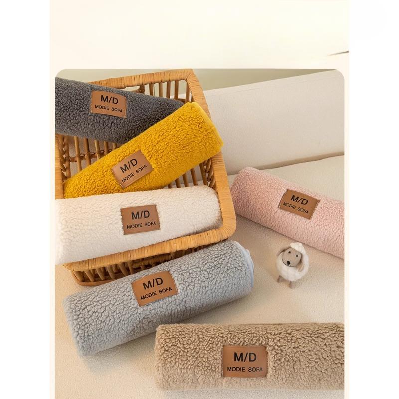 Зимняя бархатная подушка для дивана, легкая роскошная высококачественная нескользящая подушка для сиденья, однотонный чехол для дивана, тканевый чехол