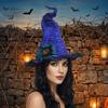 Twisted Wizard Cap Adjustable Masquerade Cap Party Props Halloween Witch Hat  Cosplay Event
