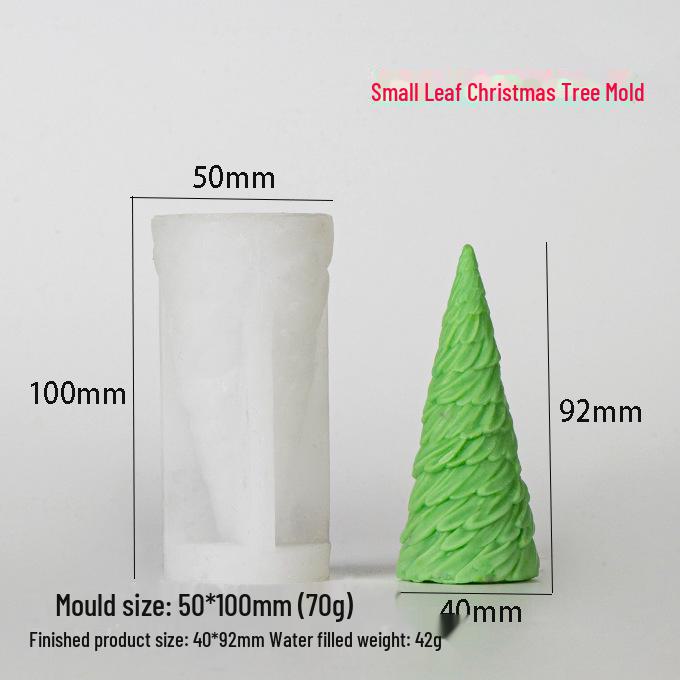 3D Christmas Tree Silicone Mold for Candles and Aromatherapy